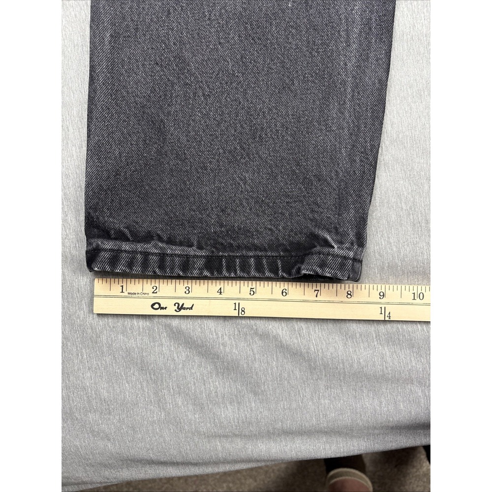 Wrangler Rugged Wear Straight Leg Black Denim Jeans Pants Mens Size 38x30 - Picture 12 of 16